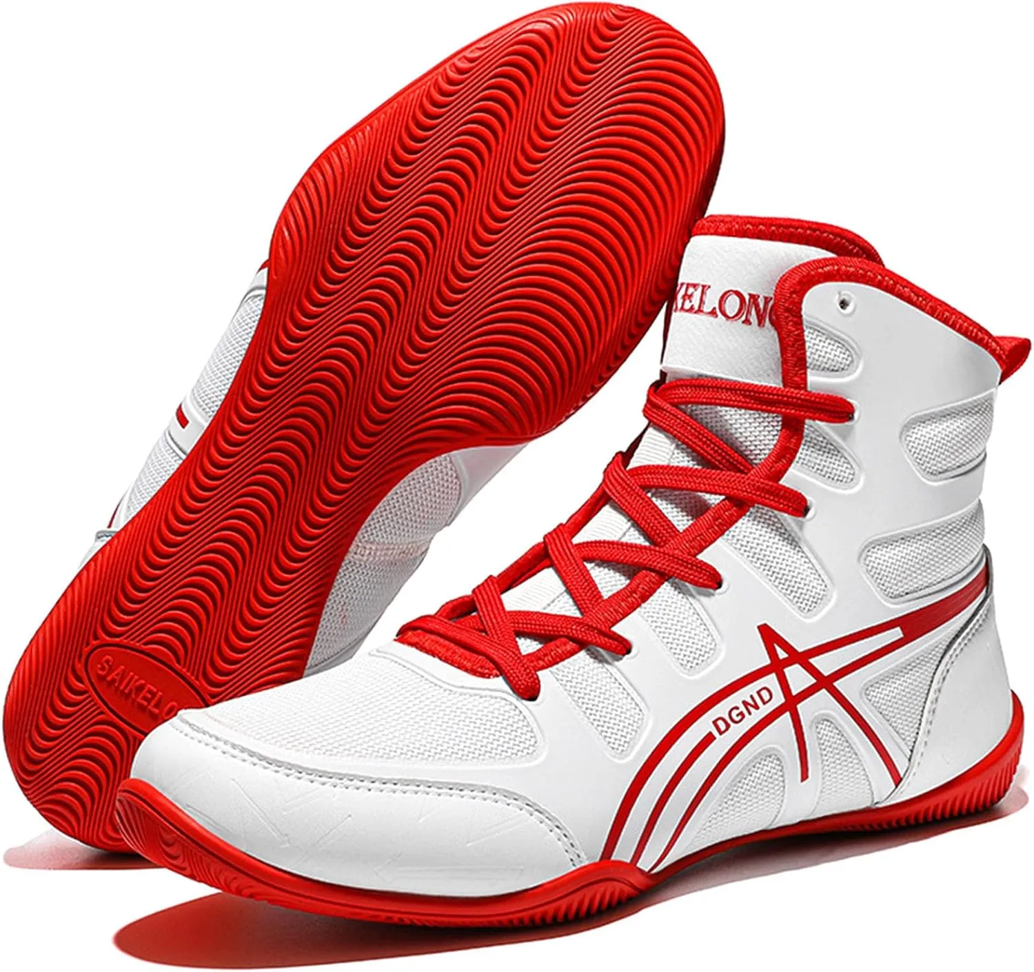 Boxing Shoes Wrestling Shoes for Mens High Top Gym Boots Non-Slip Breathable Fashion Powerlifting Training Footwear Unisex