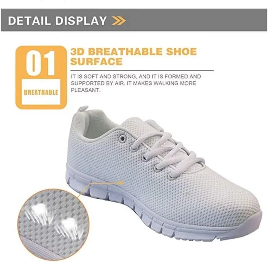 Jeiento Lightweight Halloween Shoes for Men Women,Walking Running Shoes Sneaker for Hiking Walking Sports Jogging Shoes