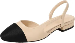 Low Heels Sandals for Women Fashion Summer Casual Dress Shoes Comfortable Round Head Slip On Slides Sandals