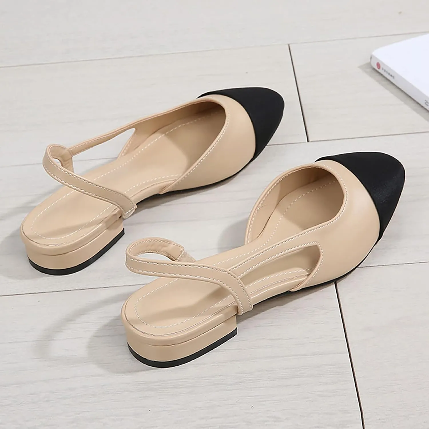 Low Heels Sandals for Women Fashion Summer Casual Dress Shoes Comfortable Round Head Slip On Slides Sandals