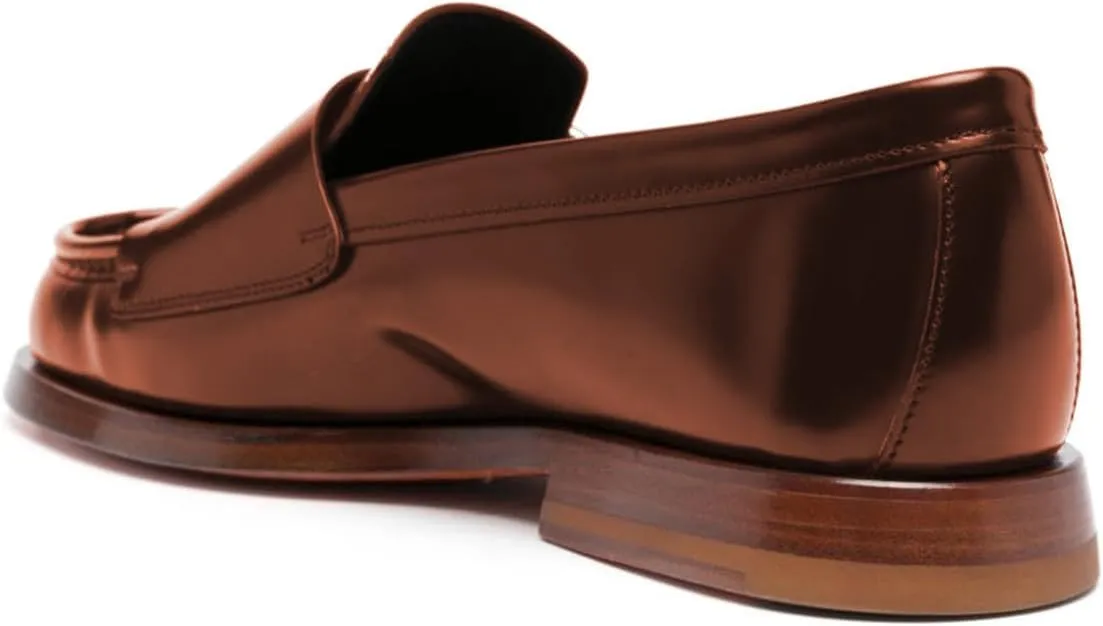Milooey shoes Women's Round Toe Buckle Style Loafers Chunky Low Heels Slip On Dressy Daily Business Party Formal Shoes Size 4-16 US