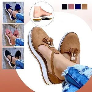 womens casual platform flat comfort shoes