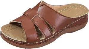 Womens Sandals Wedge Comfortable Platform Orthopedic Wedge Sandals with Arch Support Slip On Open Toe Slippers Slides Casual Summer Dressy Walking Beach Slippers Hollow Out Shoes