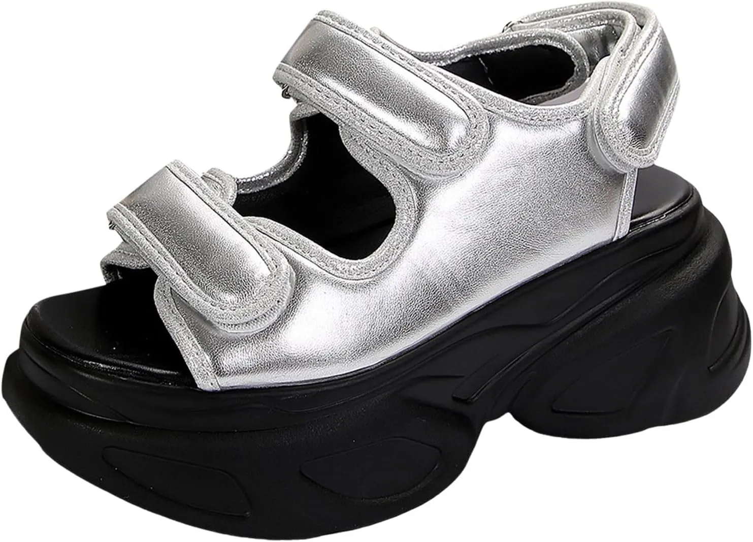 Women's Thick Bottom Sandals Outwear Open Toe Breathable Beach Thick Bottom Large Size Water Sandals for Women Size 9